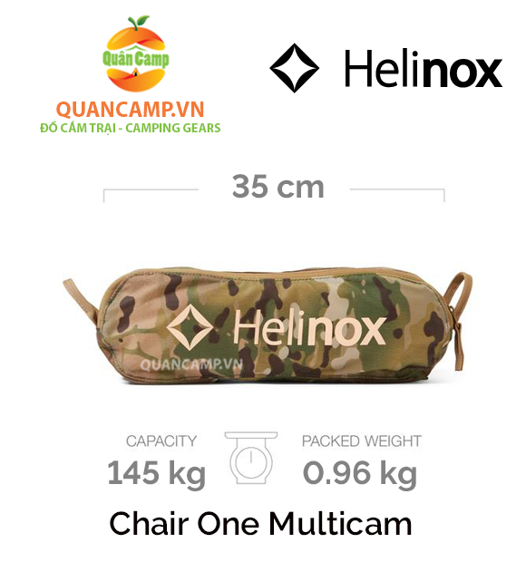 Ghế dã ngoại xếp gọn Helinox Chair One Multicam