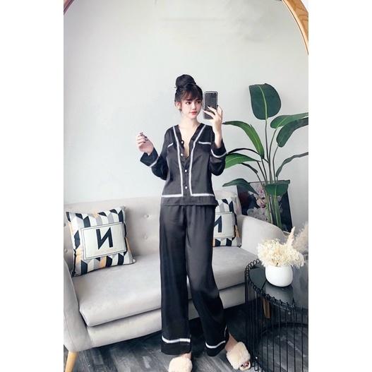 BỘ PIJAMA CỔ V QUẢNG CHÂU CAO CẤP