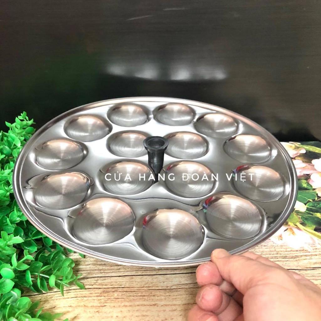 Khuôn Bánh Bèo - Inox tiện lợi có nút cầm chống nóng - Khuôn 15 Bánh