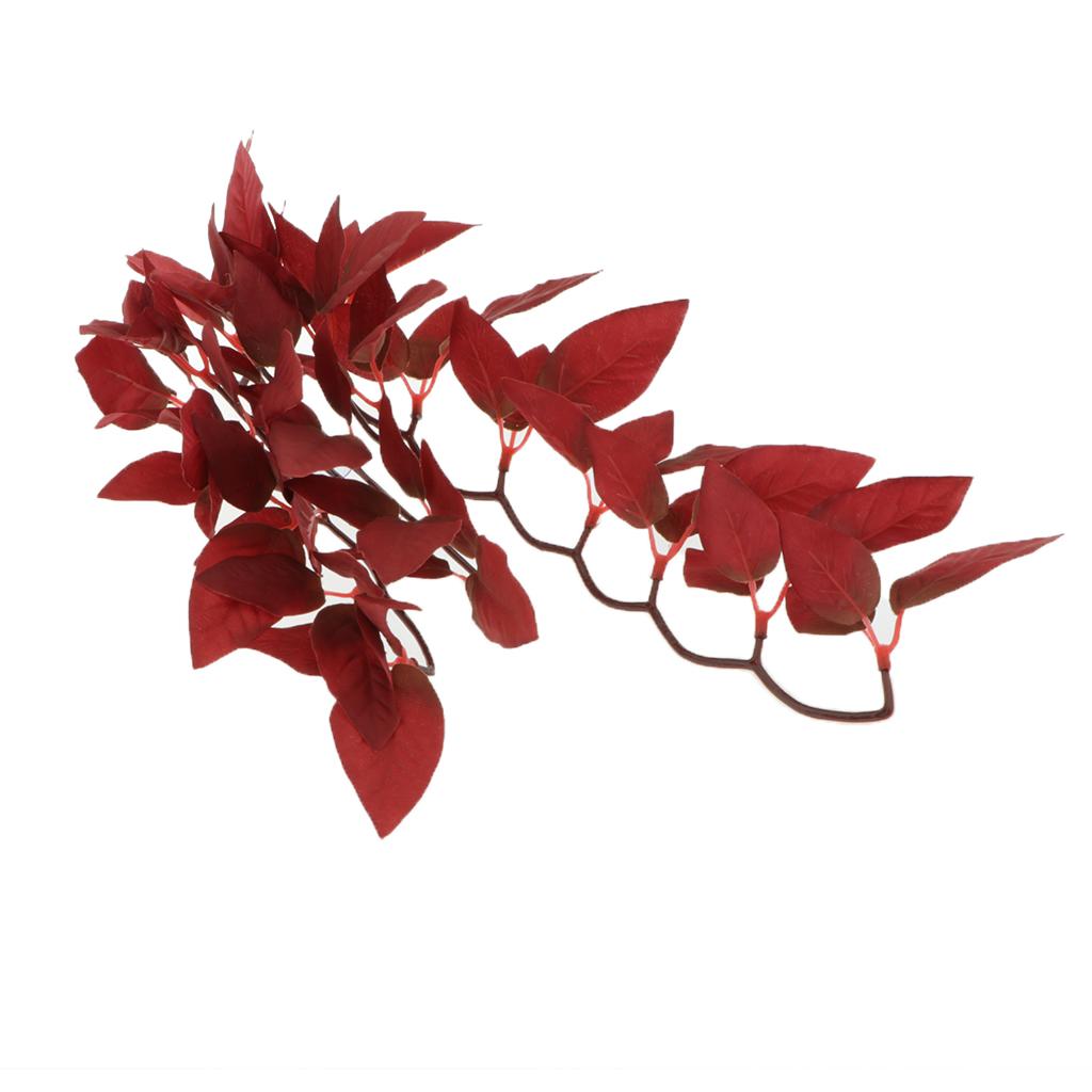 2 Pieces Vivid Fake Crane Plants Aquarium Tank Planting Reptile