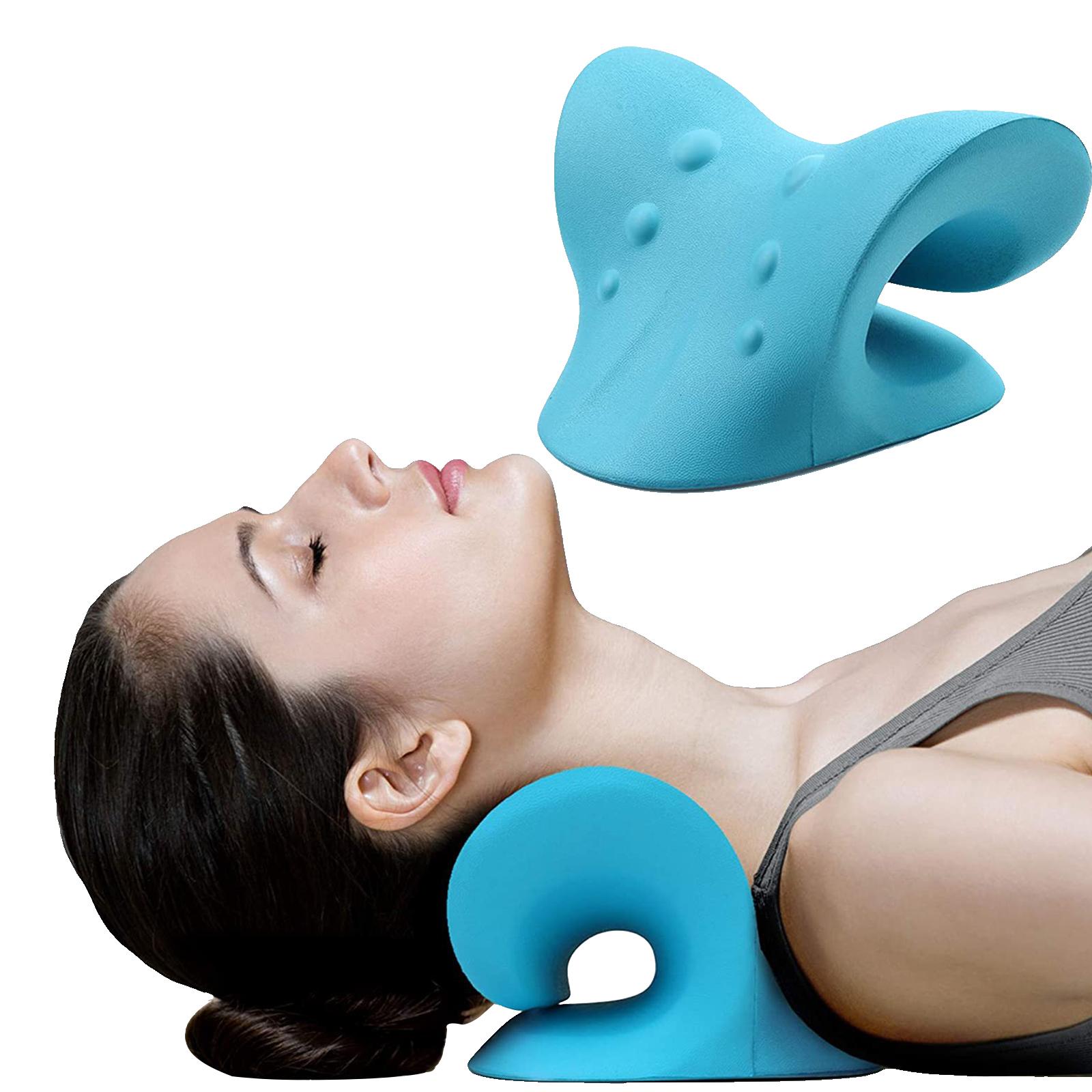 Neck Stretcher Support Pillow Neck and Shoulder Relaxer Pain Relief Portable Traction Pillow Neck Traction
