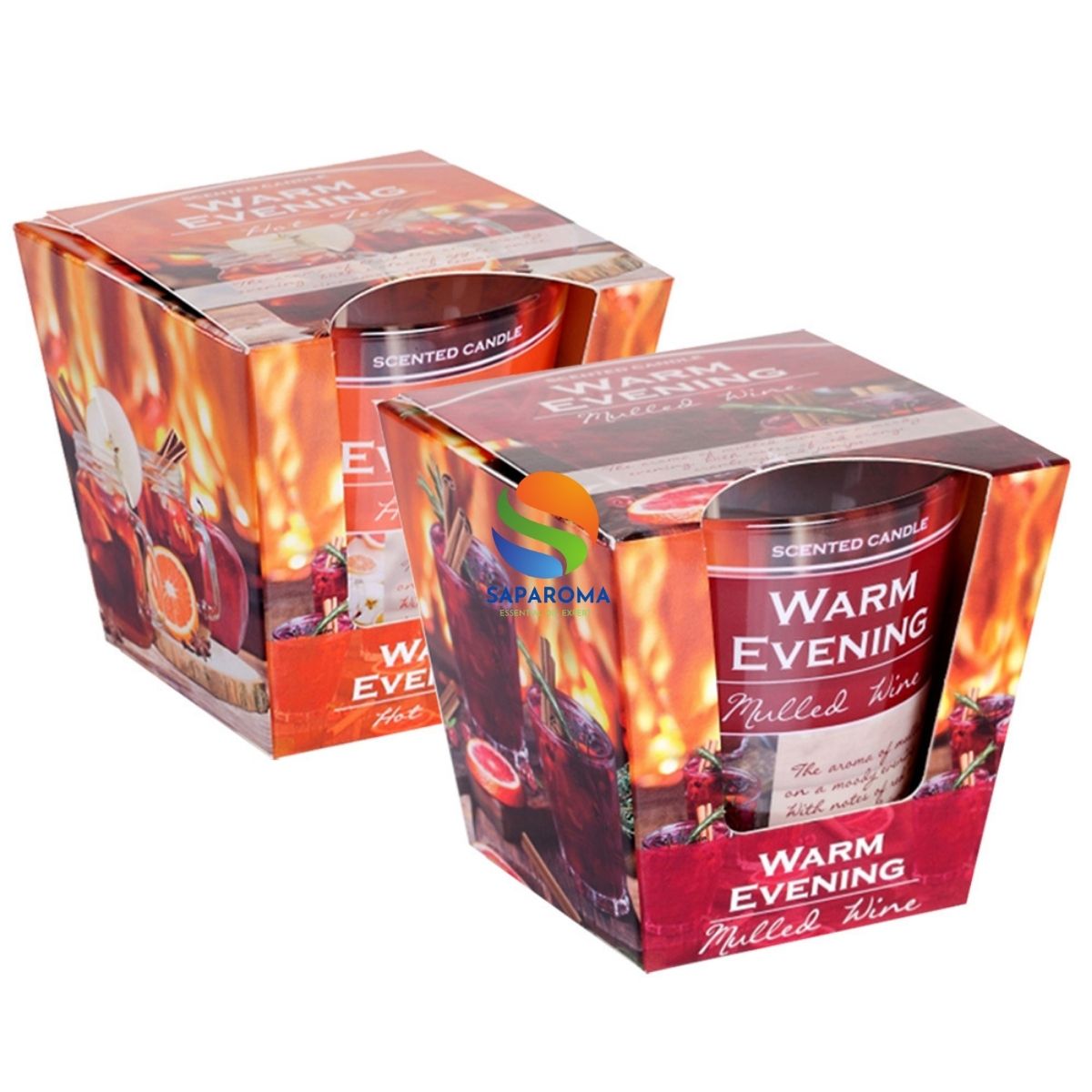 Combo 2 Ly nến thơm tinh dầu Bartek Warm Evening 115g QT02788 - quế, hồi, cam đỏ, trang trí, thơm phòng, thư giãn, hỗ trợ khử mùi (giao mẫu ngẫu nhiên)