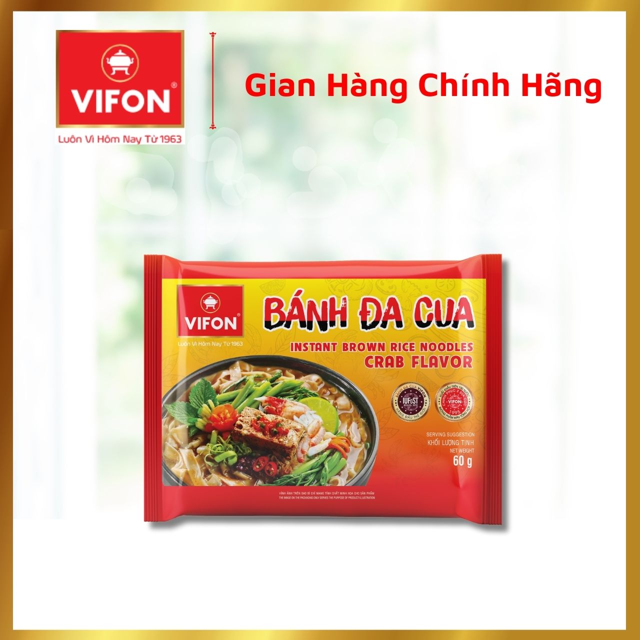 Thùng 30 Bánh Đa Cua VIFON (60g / Gói)