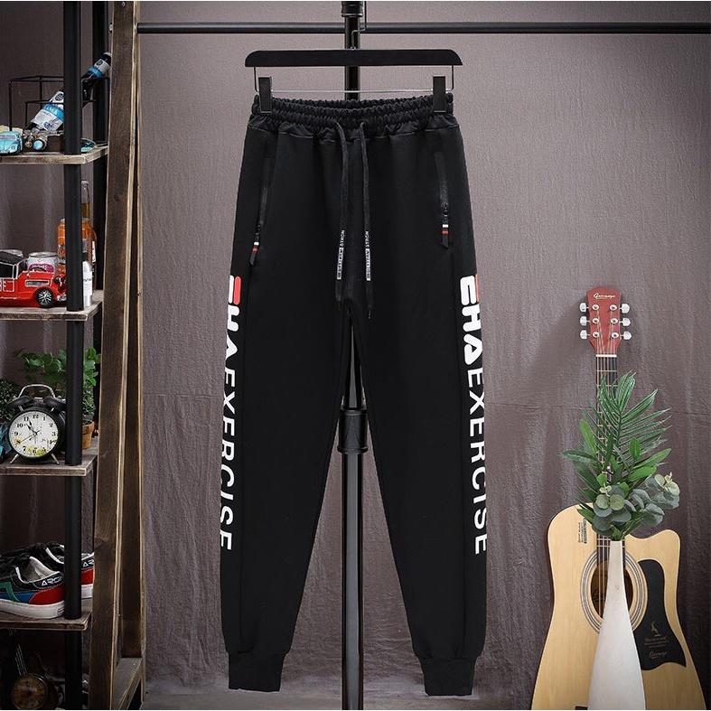 Set Bộ 2 Món Quần Dài + Áo Hoodie Nón Nam Chất Vải Nỉ (2 Dọc Chữ + Gấu Túi Bụng), SET ĐỒ THỂ THAO NAM NỮ ULZZANG MÙA THU ĐÔNG - BỘ ĐỒ NỈ THỂ THAO SỌC UNISEX, Set bộ Nỉ Bông Unisex Đồ bộ thun dày form rộng oversize