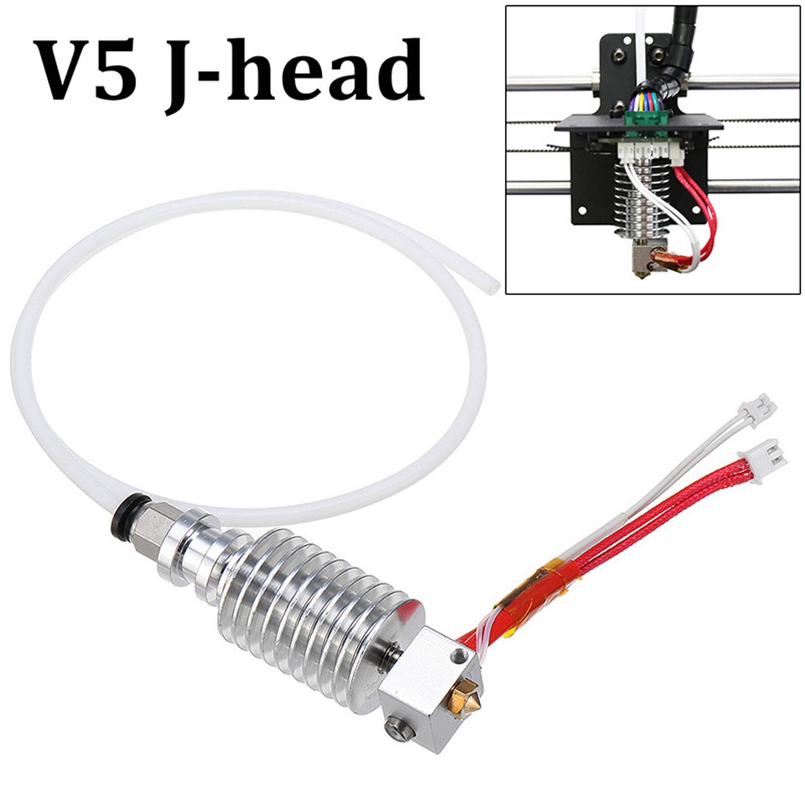 V5 Hot End Extruder Head Kit, 1.75mm 3D Printer Parts, 0.4mm Nozzles Hot End 12V 3D Printing, for i3 MEGA