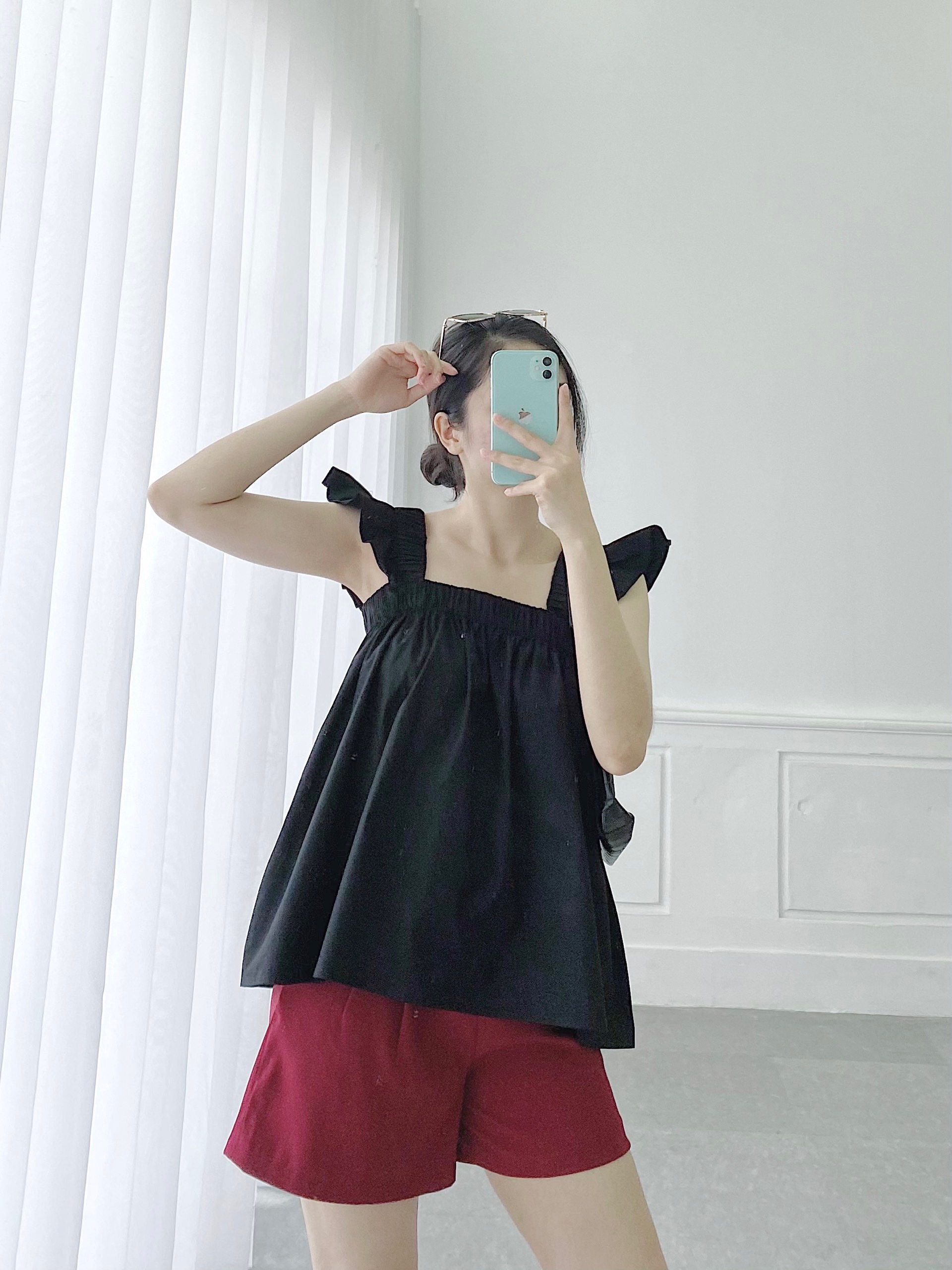 YU CHERRY | Áo nữ Ruffle Flying Top YA370