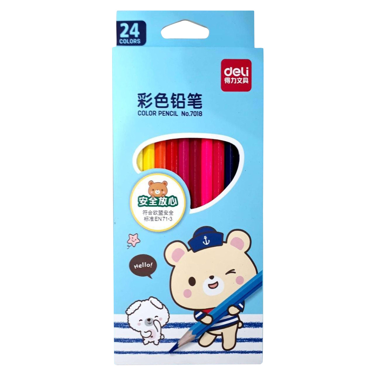 Chì Màu 24 Màu 7018 Deli