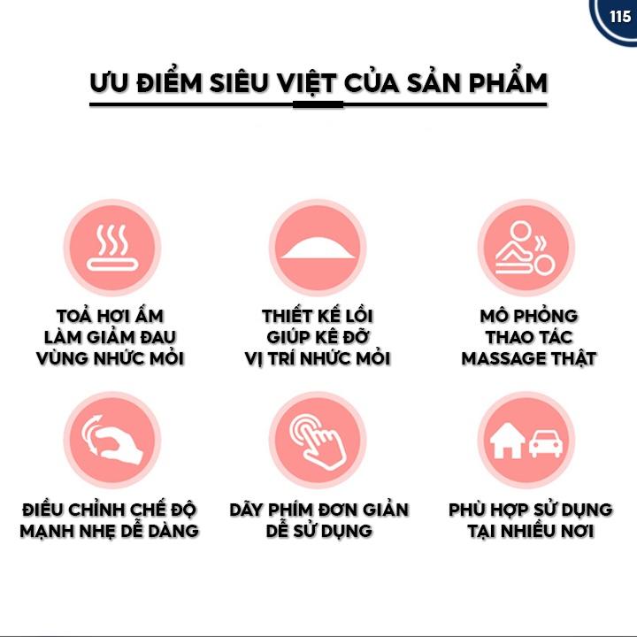 Gối Massage Vai Lưng Và Cổ Đa Năng Hiệu Quả Sử Dụng Được Trong Mọi Hoàn Cảnh 115