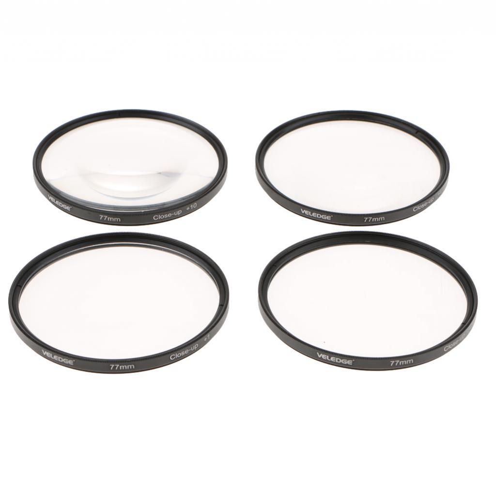 Camera Close Up  Lens Filter Set  +1 +2 +4 +10 Magnification