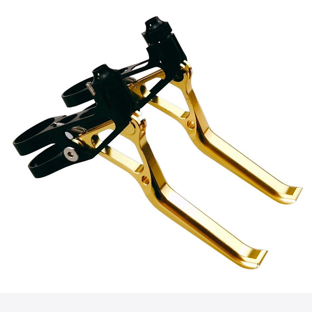 1 Pair Brake Lever, Handlebar Aluminium Alloy Bike Brakes Handle Universal 2.2cm , Road Bike, Mountain Bike