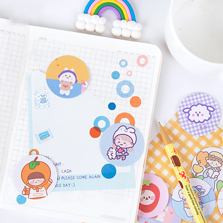 Sticker chủ đề Vịt Con Dễ Thương - Hộp 45 miếng dán trang trí sổ tay Bullet Journal - M090