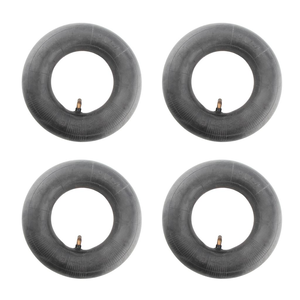 4 Pieces 2.50 X 4 INNER TUBE FOR FRONT/REAR TIRE STEM FOR 2.50-4 TUBE