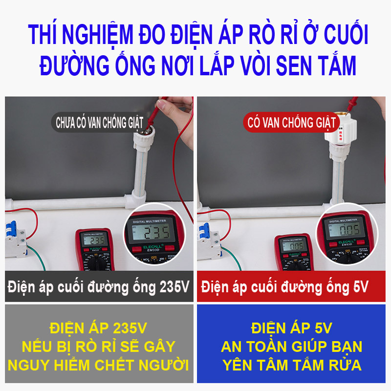 Van chống giật bình nóng lạnh (loại tốt)