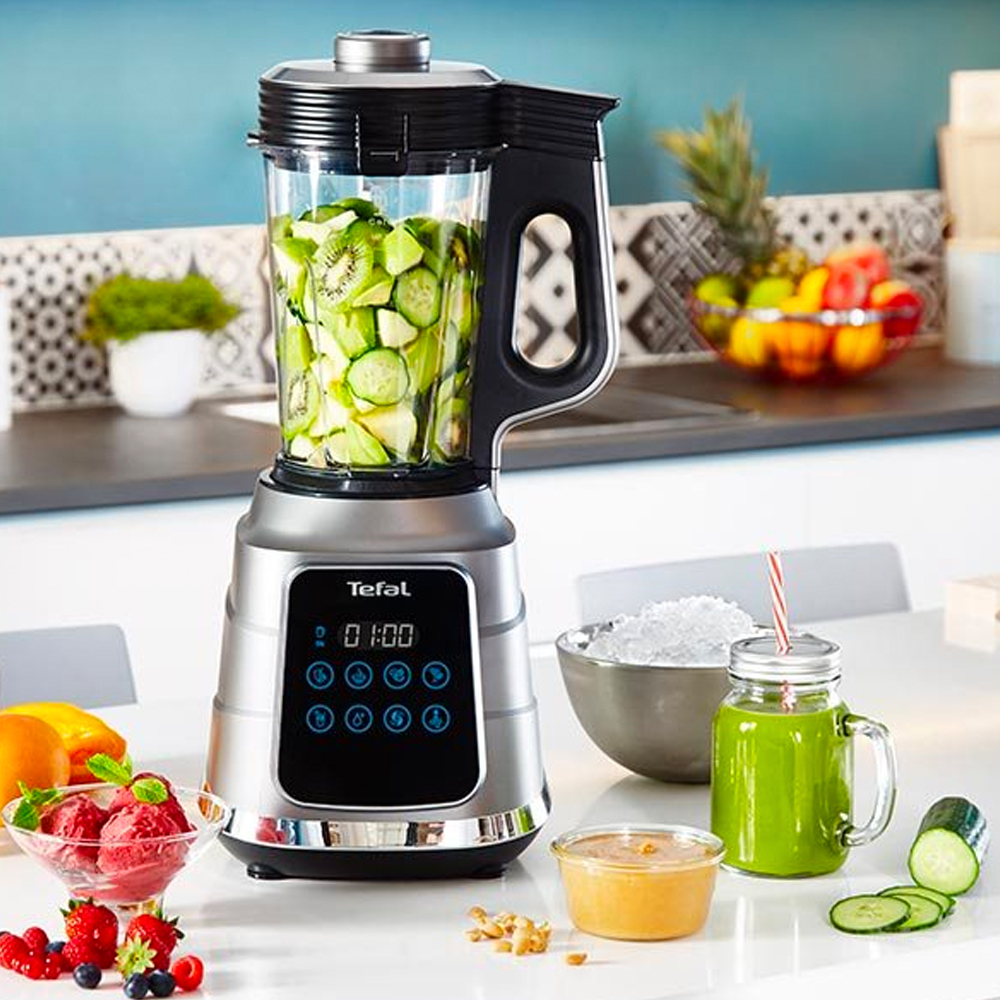 Máy làm sữa hạt, xay sinh tố và nấu đa năng, hút chân không Tefal BL985A31- 1300W, 1.75L - Hàng chính hãng