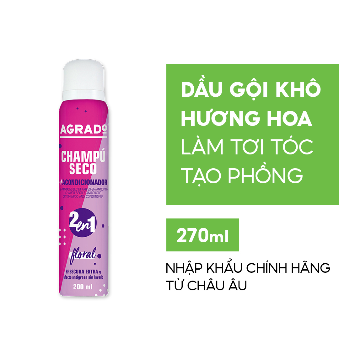 Dầu gội khô Agrado Floral 200ml