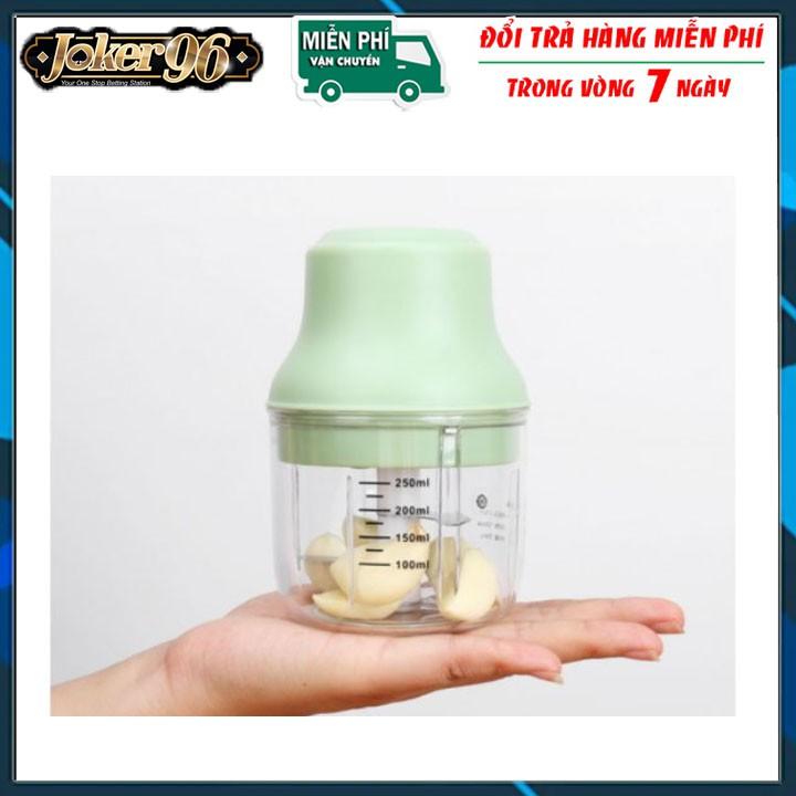 Máy Xay Mini Sạc Điện, Xay Đồ Ăn Dặm Cho Bé Dung Tích 250ml Hàng Siêu Bền