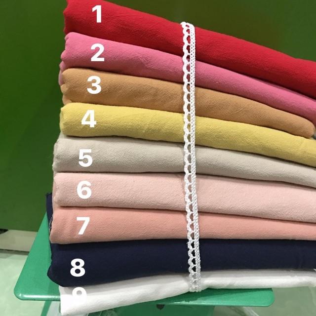 vải thô đũi trơn mềm mát ( thô cara ) 100% cotton