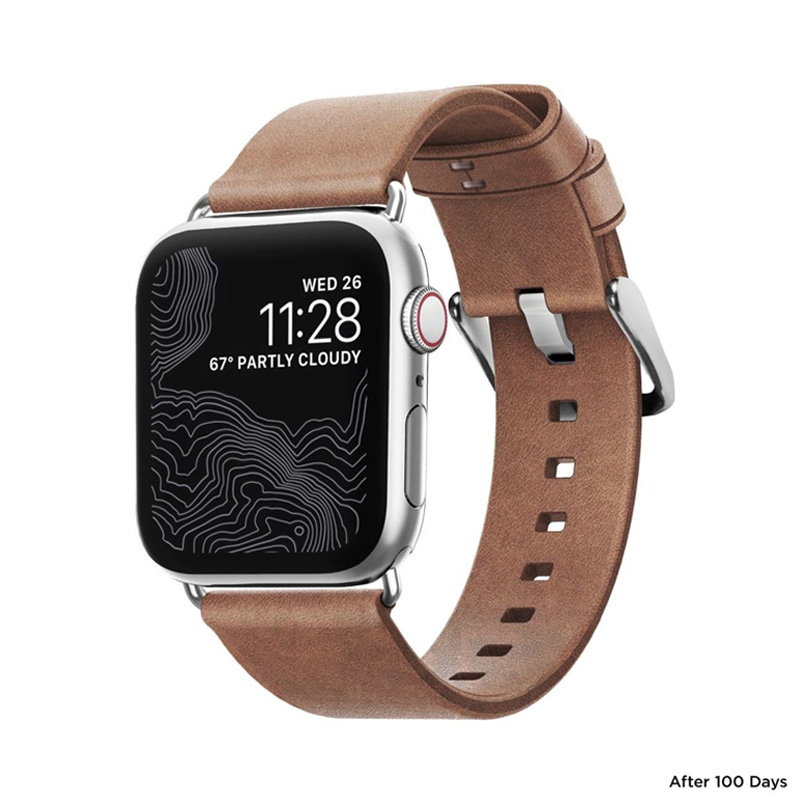 Dây Apple Watch NOMAD Modern Strap Leather 40mm/38mm - Hàng Nhập Khẩu