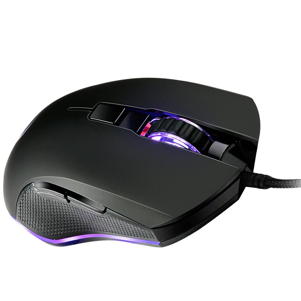 7 Buttons Wired Gaming Mouse with Wolf Patten Colorful Breathing Lights