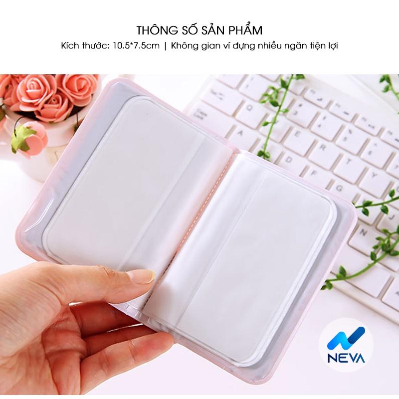 Ví da PU đựng thẻ đơn giản thời trang dành cho nữ NEVA8300