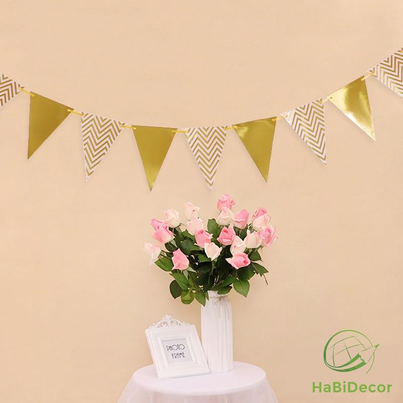 Dây cờ tam giác trang trí sinh nhật dài 5M PK03