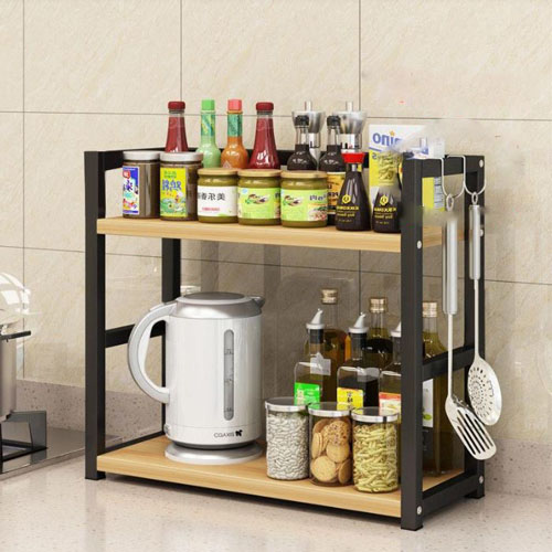 Kệ Gia Vị Để Bàn Nhà Bếp - Kệ Gia Vị Khung Sắt Sơn Tĩnh Điện (mẫu chữ H)
