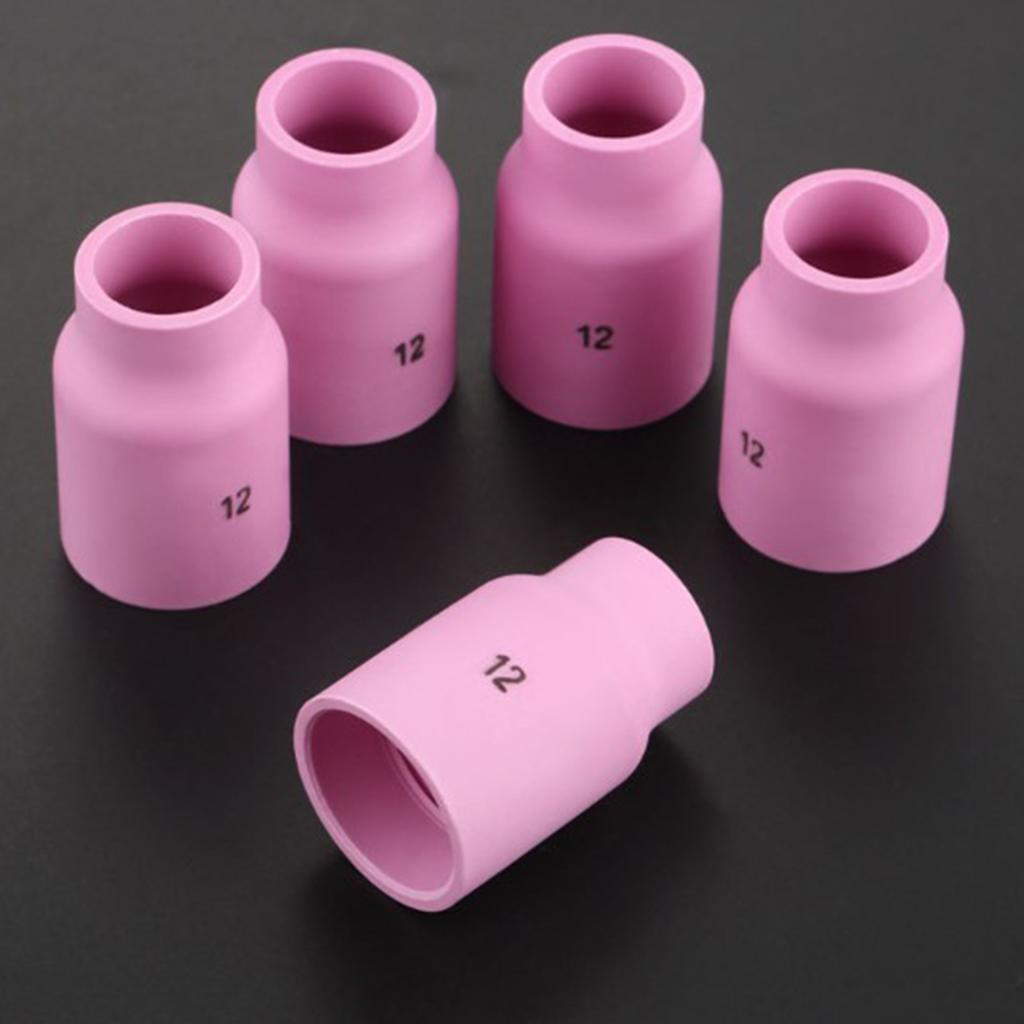 5 PC Nhôm Cốc Sứ Vòi Phun 53N87 #12 Cho Tig Đèn Pin Pta DB SR WP17 18 26