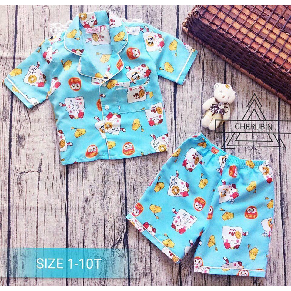 BỘ PIZAMA BÉ GÁI MÙA HÈ XINH MÁT HÀNG VNXK