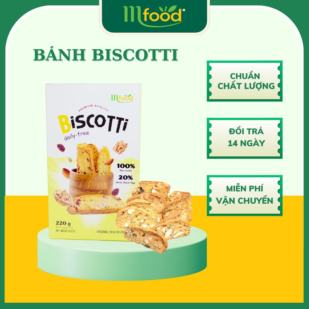 Hình ảnh BÁNH BISCOTTI CHO NGƯỜI ĂN KIÊNG HỘP 220G