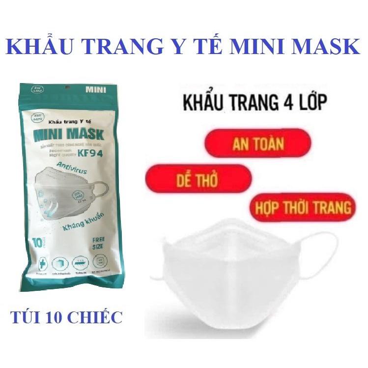 100 KHẨU TRANG NGƯỜI LỚN 4D KF 94 MINI MASK HÀNG XUẤT KHẨU