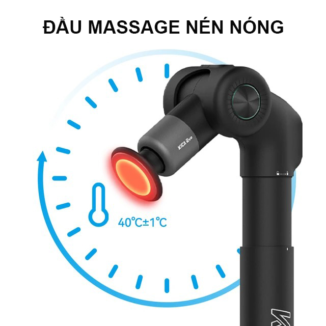 MUA 1 ĐƯỢC 5 - Máy Massage Cầm Tay KICA EVO Với Cánh Tay Có Thể Điều Chỉnh, Súng Mát Xa Chuyên Sâu Cho Cổ, Vai Gáy, Bụng, Lưng, Cánh Tay, Chân - Giảm Đau Mỏi Toàn Thân Cho Dân Văn Phòng, Gymer, Người Già, Người Lao Động Nặng - Hàng Chính Hãng