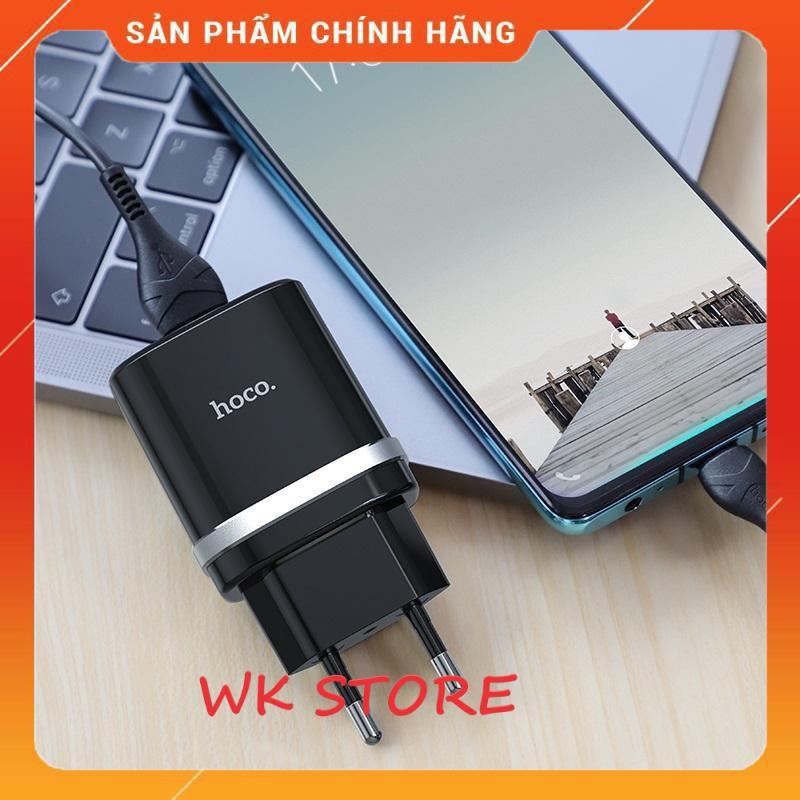 Bộ sạc nhanh HOCO C12Q 3.0 18W type C,Micro (Bao gồm cốc sạc + cáp) - hàng chính hãng