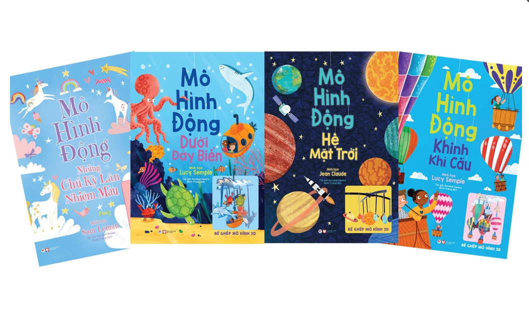 Bộ Sách Mô Hình Động trọn bộ 4 cuôn