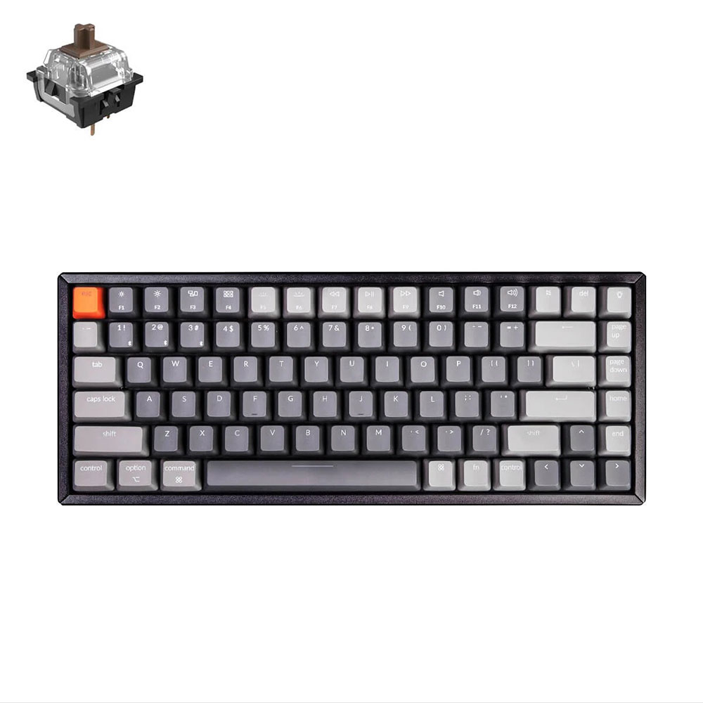 Bàn Phím Cơ Keychron K2 Bluetooth Dành Cho Game Thủ Aluminum Frame - Đèn LED RGB Backlight - Hàng Chính Hãng