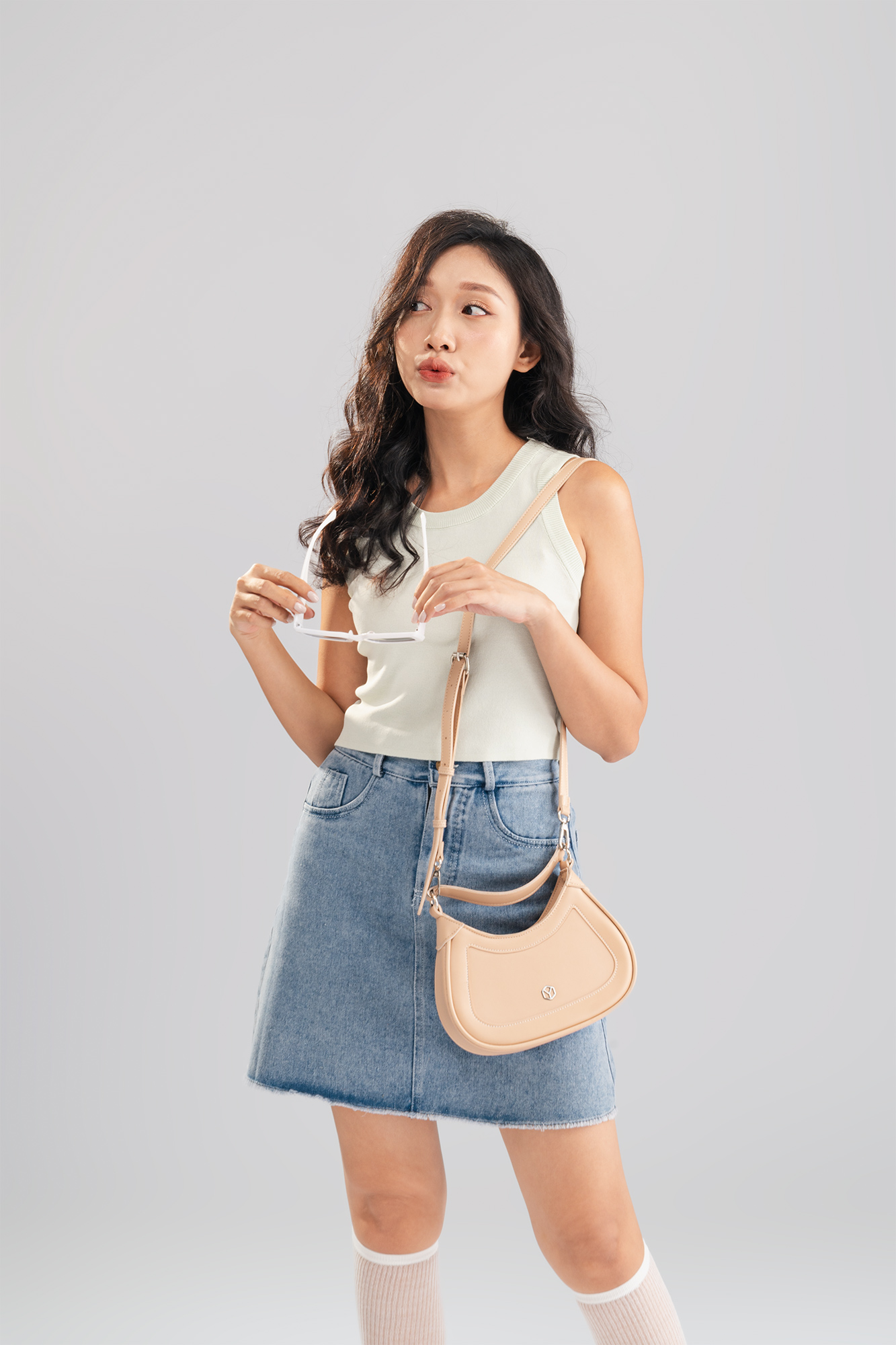 Túi xách da nữ nhỏ dáng xinh thanh lịch YUUMY Seasand YN222