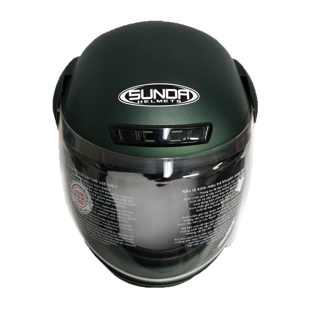 Mũ bảo hiểm fullface hàm SUNDA 555 trơn