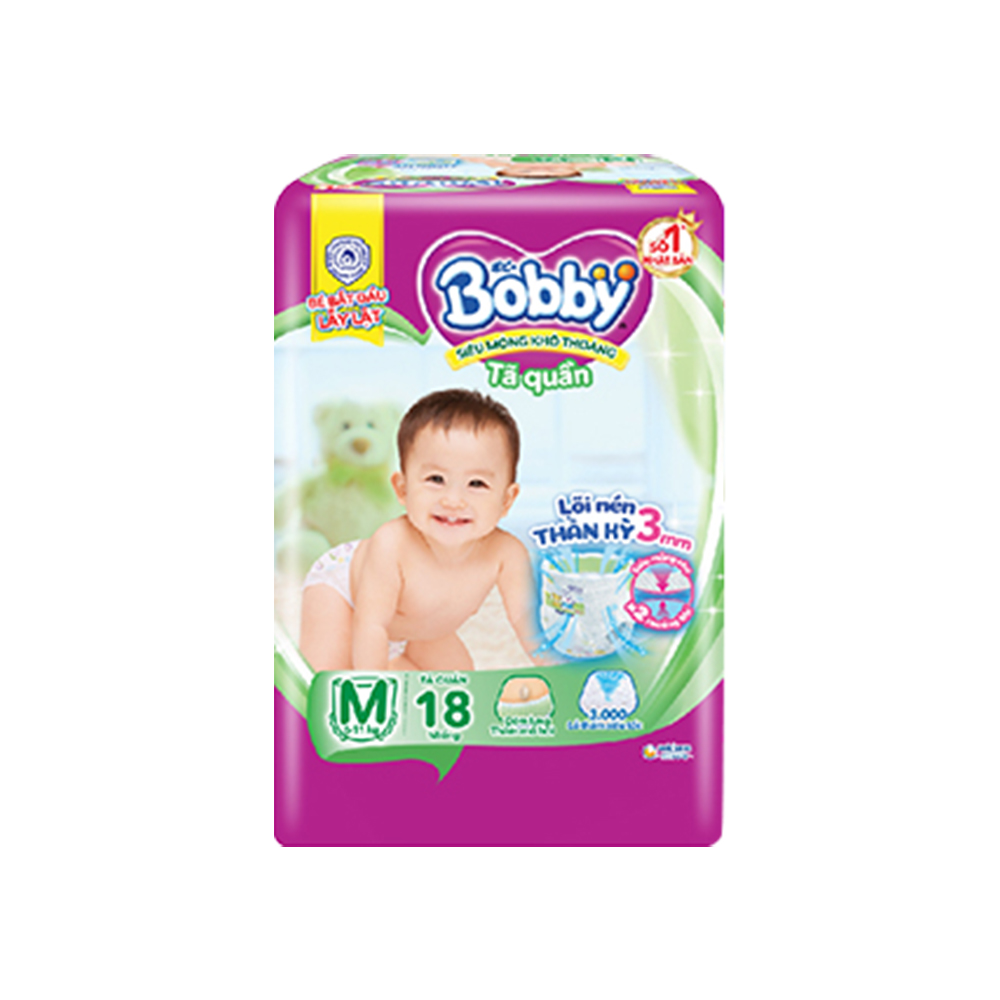 Combo 4 Tã quần Bobby Pants M18 dành cho bé 6 - 11kg