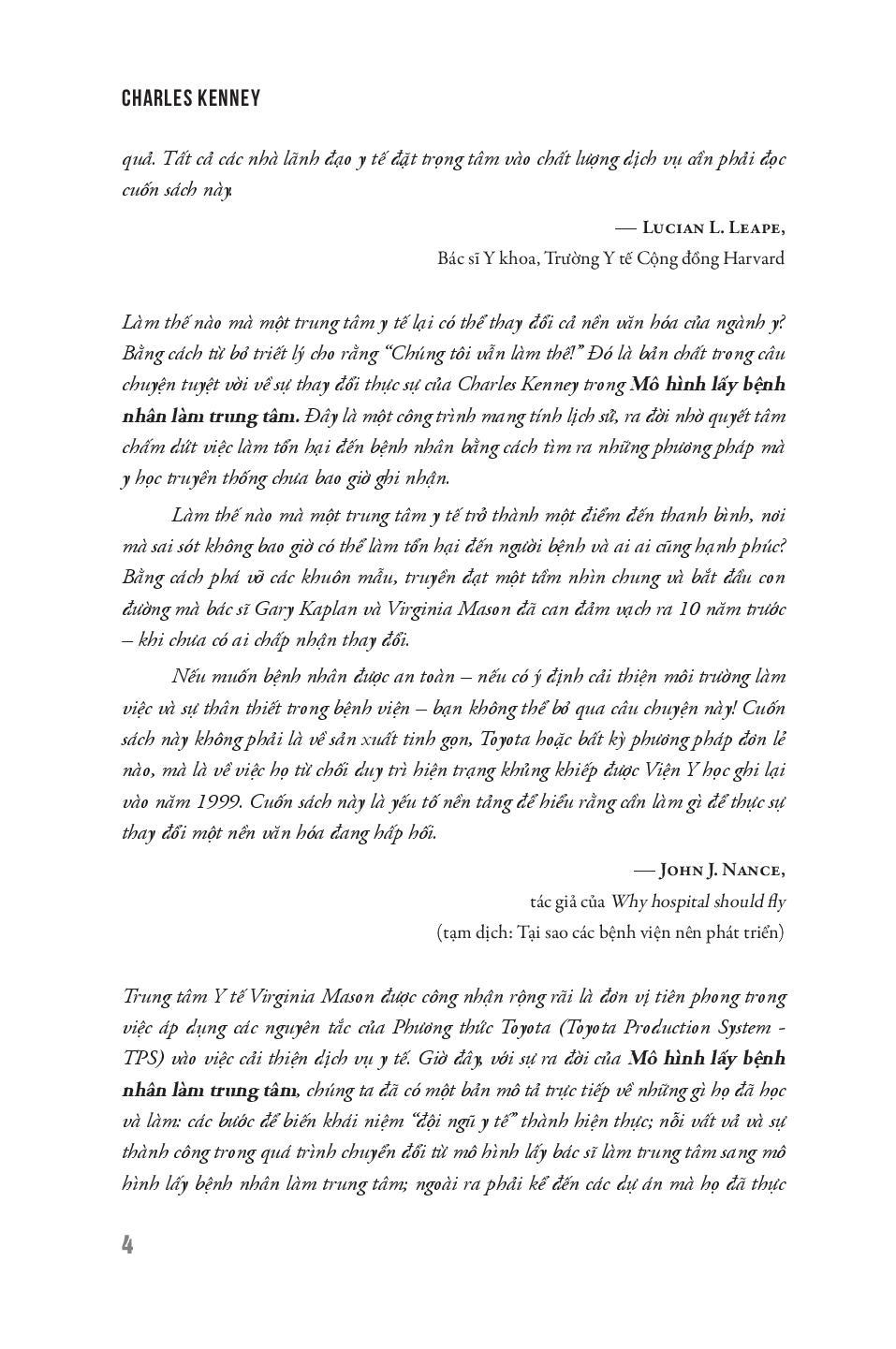 Mô Hình Lấy Bệnh Nhân Làm Trung Tâm