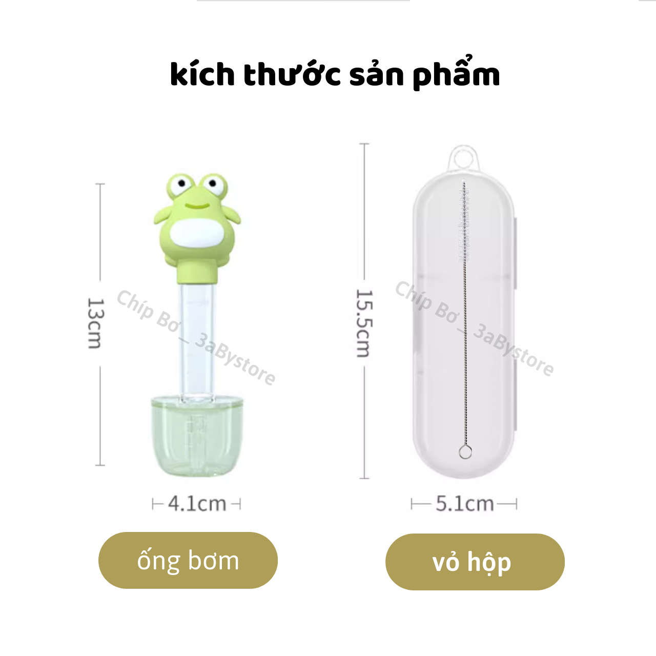 Dụng cụ bón thuốc và sữa cho bé chống sặc, đầu silicon mềm - có kèm cây cọ rửa