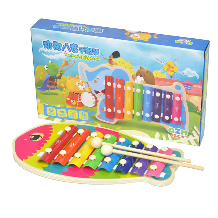 Đồ chơi gỗ thông minh bộ đàn xylophone hình cá