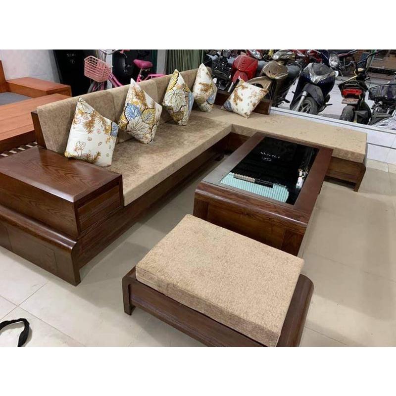 Sofa Gỗ Bộ To Cho Phòng Khách Lớn - Có Đệm