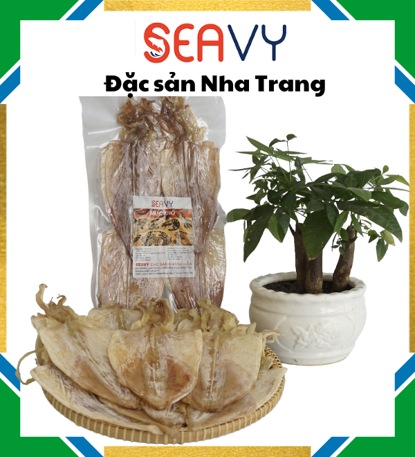 Đặc Sản Nha Trang - Mực Khô Câu Size 30 Con/Kg Seavy Gói 500G