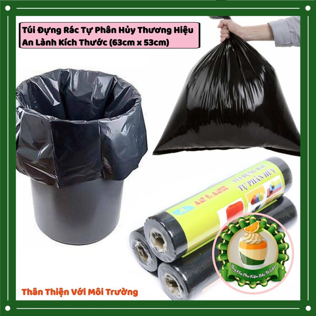 Túi đựng rác tự hủy, túi đựng rác an lành thông minh tiện dụng 1 cuộn 0.5kg