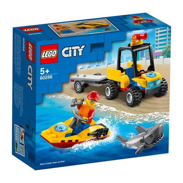 Đồ chơi xếp hình lắp ráp LEGO CITY Xe Và Cano Cứu Hộ Biển ATV 60286