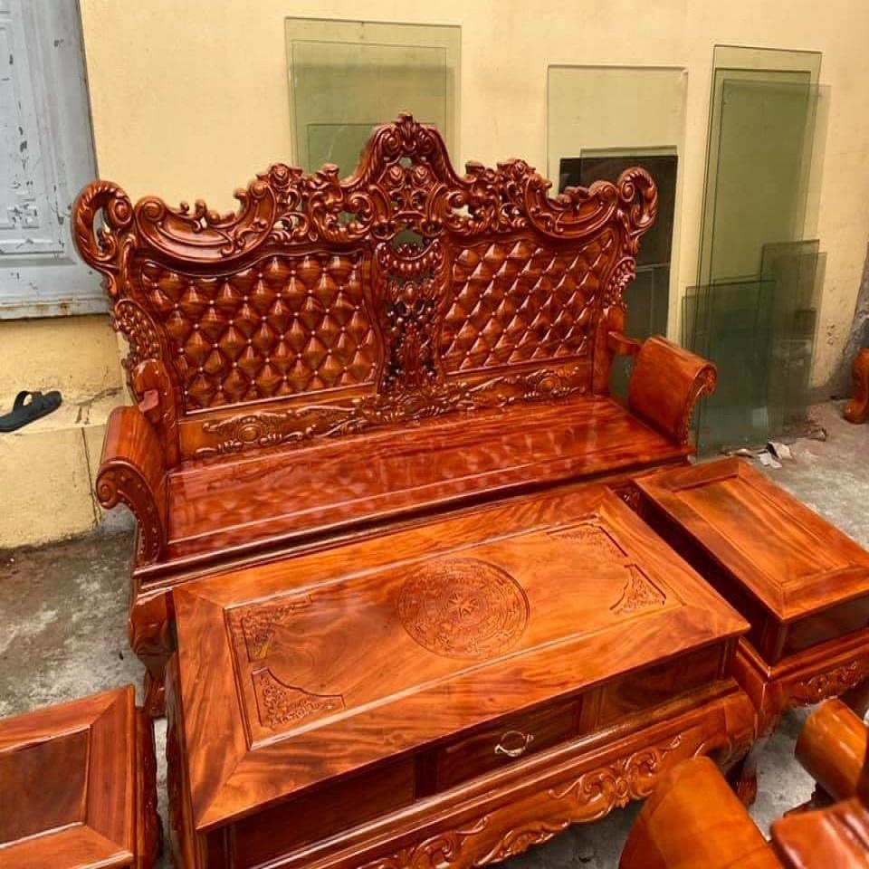 Bàn Ghế Hoàng Gia Gỗ Xà Cừ