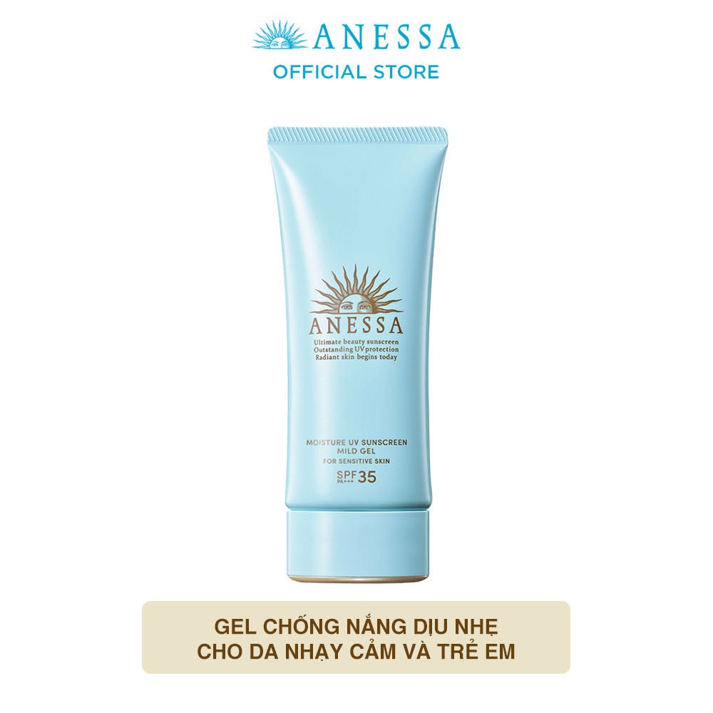 [GIFT] Kem chống nắng dạng gel dịu nhẹ cho da nhạy cảm và trẻ em Anessa Perfect UV Sunscreen Mild Gel SPF 35 PA+++ 90g