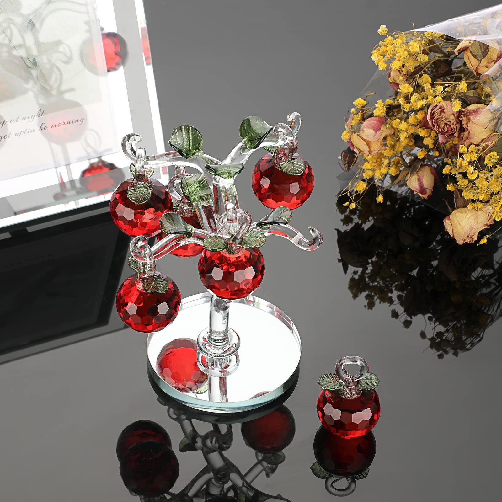 Cây táo thủy tinh nhân tạo - Trang trí bàn phong thủy Cristal