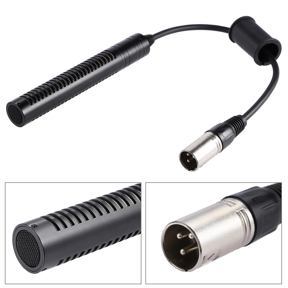 Video Recording Interview Photography Stereo Condenser Unidirectional Microphone Mic for Sony Panosonic Camcorders--XLR