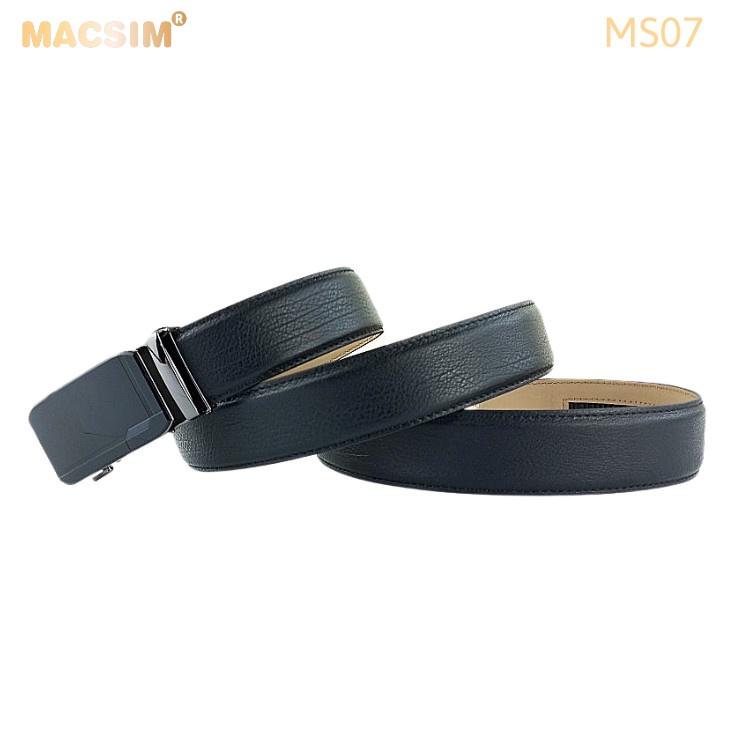 Thắt lưng nam -Dây nịt nam da thật cao cấp nhãn hiệu Macsim MS07