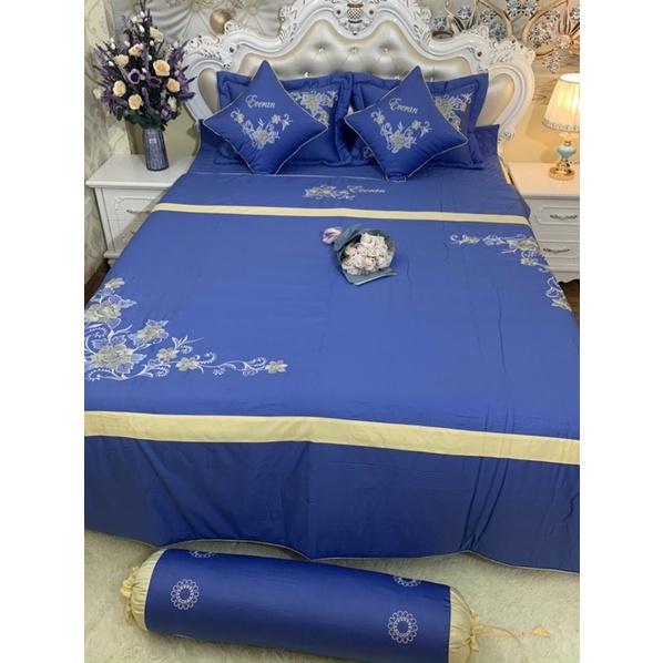 BỘ CHĂN GA GỐI SATIN COTTON 7 MÓN HÀNG CAO CẤP